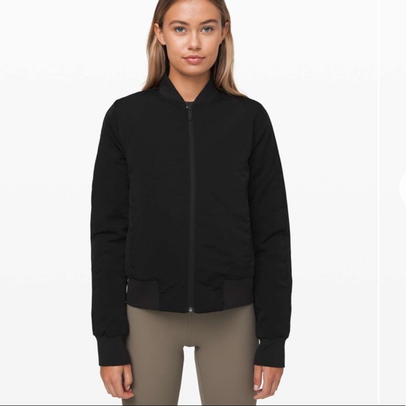 lululemon athletica Jackets & Blazers - Lululemon Non-Stop Bomber Jacket *Reversible Black
